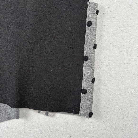 Herzenburg Hand Painted Original Vest Women’s Small Gray Wool Open Front Art - Picture 14 of 16